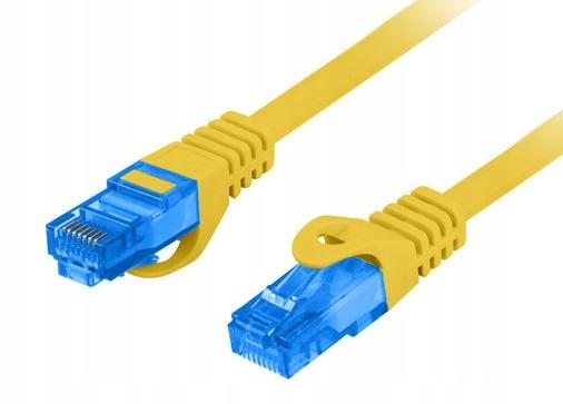 Patchcord Lanberg /FTP cat.6A 0.25m LSZH CCA fluke passed yellow