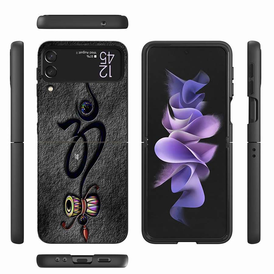 Om Symbol Meditation and Creativity Phone Case For Samsung Z Flip 7 6 Z Flip 5 5G Galaxy Z Flip 3 4 5G Shockproof Hard Cover TP