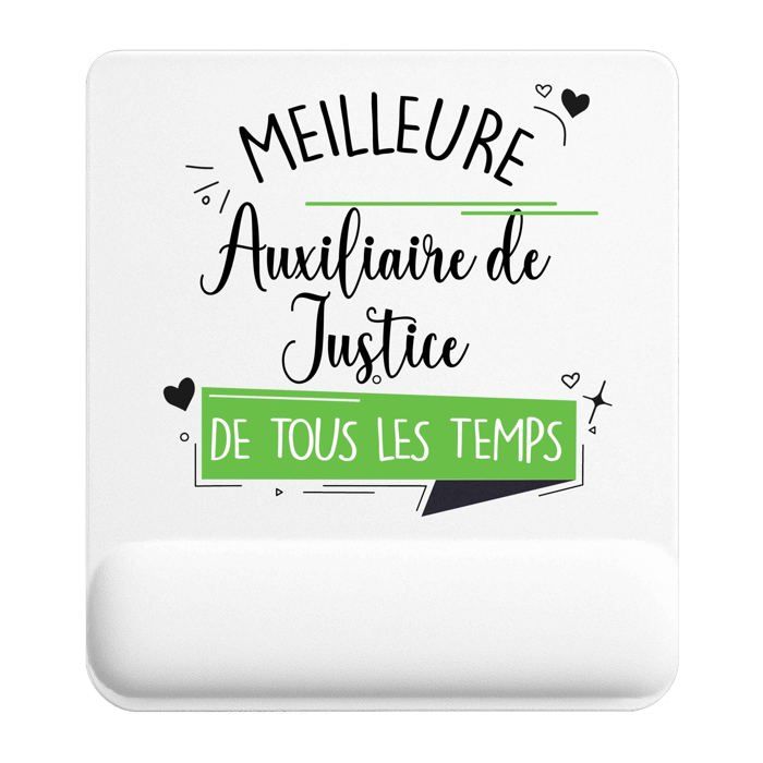 Tapis de souris - PLANETEE - Auxiliaire de Justice femme - 22x18 cm - Surface lisse antidérapante - Épaisseur 3 mm
