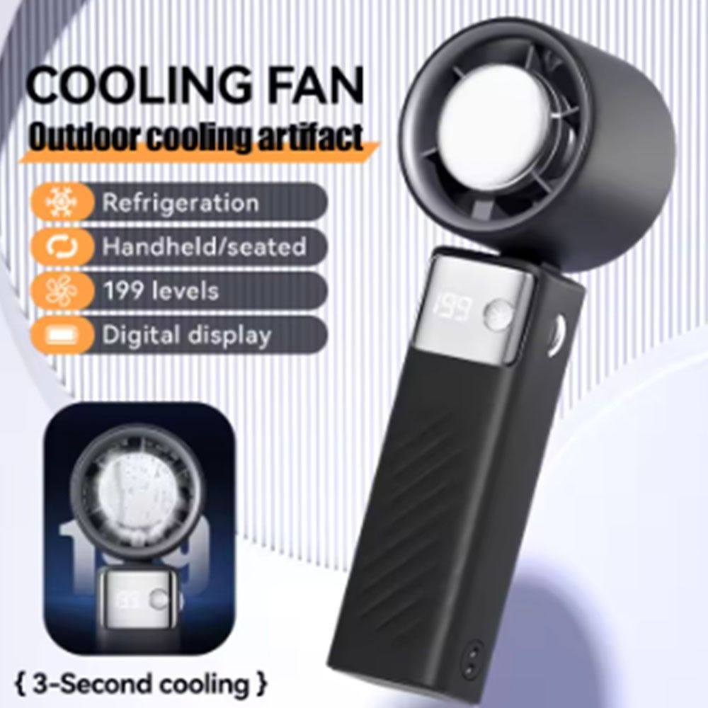 USB  Rechargeable Mini Folding Fan 199 Wind Speeds Small Table Fan Handheld Fan  Summer