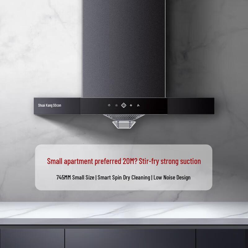 Sacon European Style Range Hood & Gas Stove Set CN plug (adapter included)