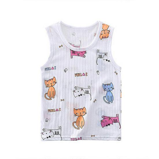 Breathable Cotton Sleeveless Vest for Boys & Girls