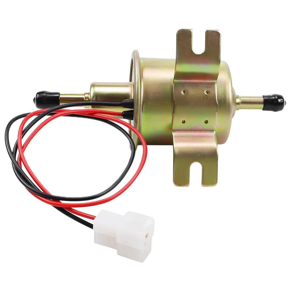 Electric Fuel Pump 12V Universal Low Pressure Built-in Check Valve Transfer Inline Fuel Pump For Carburetor