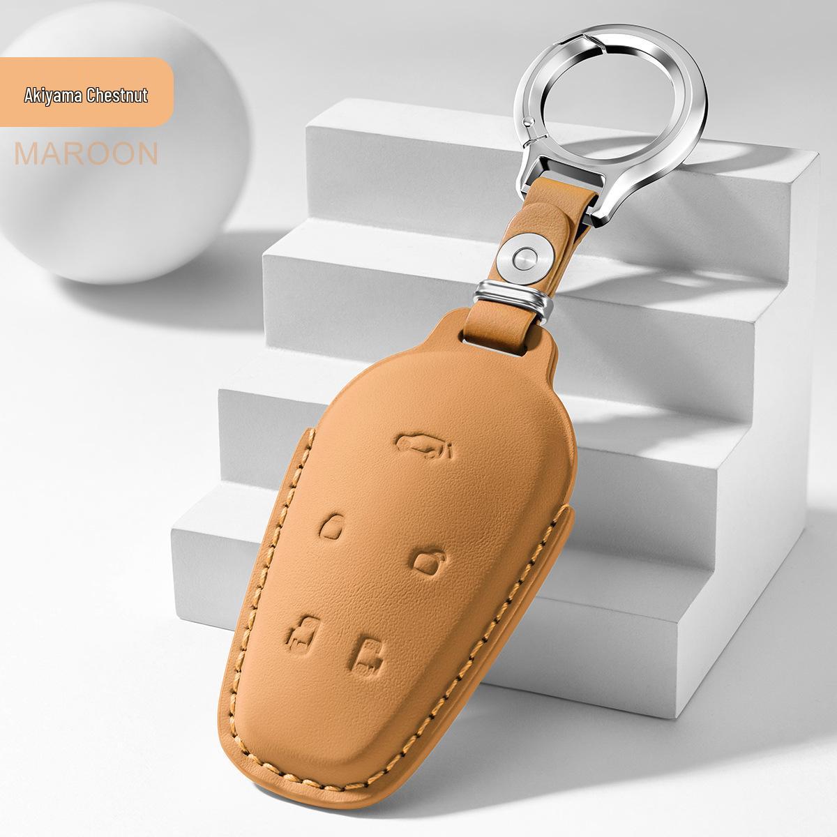Lantu Dreamer Premium Cowhide Car Key Cover with Buckle