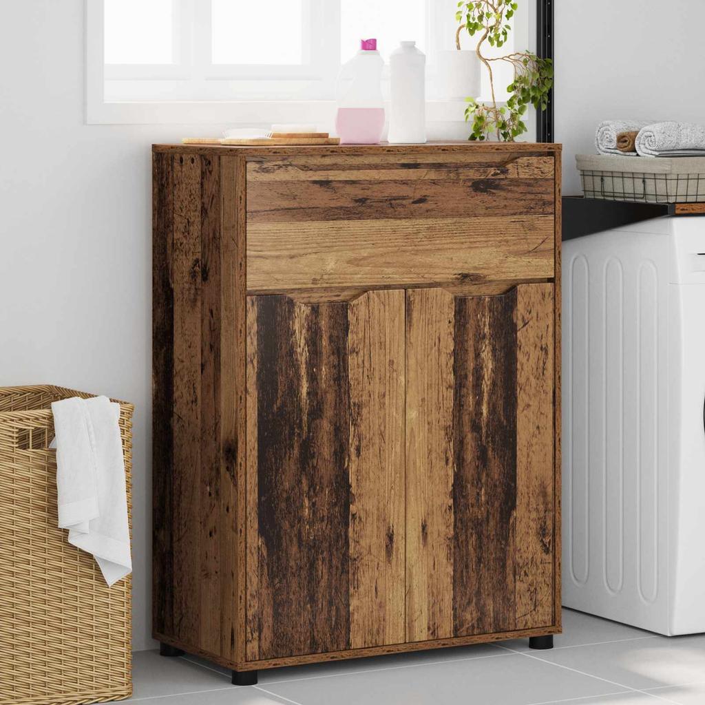 Bathroom Cabinet Reclaimed Wood Look 72.5 x 36.5 x 100 cm Engineered Wood