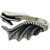 Angel & Demon Wing Couple Rings: European & American Style, Personalized Openable Thai Silver Rings