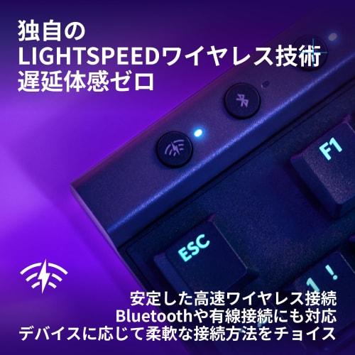 Logitech G Gaming Keyboard G515 LIGHTSPEED TKL Thin Wireless Tenkeyless Keyboard G515-WL-LNBK Linear Red Axis Quiet Typing Japanese Layout LIGHTSPEED