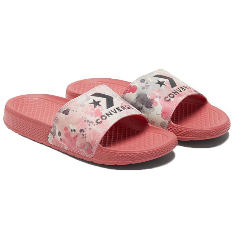 Converse Chuck Taylor All Star Comfortable Versatile Slide Sandals Women Footwear Pink White 570803C