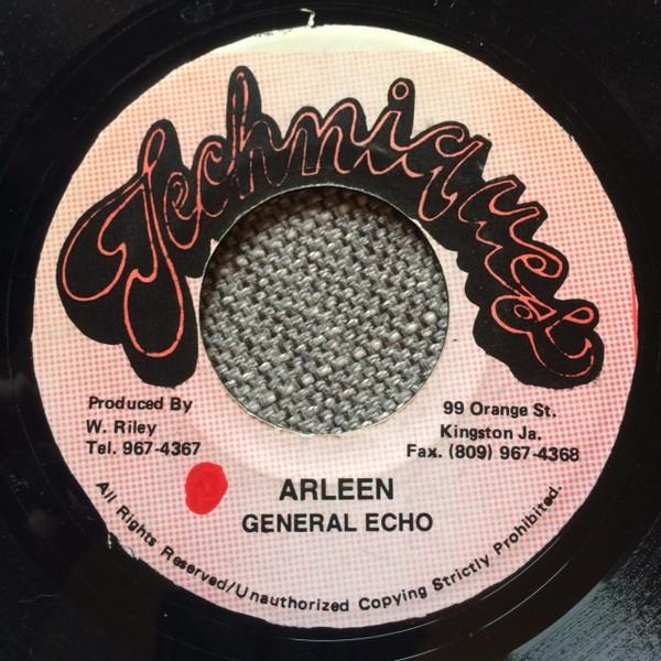 

7-дюймовая пластинка GENERAL ECHO - Arleen NONE Techniques Ямайка Регги, Ска и Даб Б/У