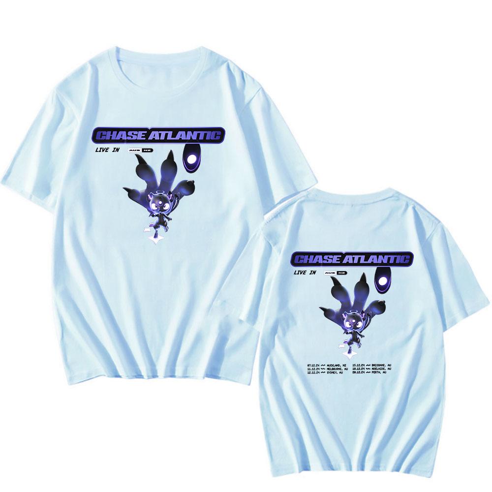 Band Chase Atlantic T-shirt Cotton High Quality Summer Tee-shirt Casual Men/Women Comfortable Tshirts Hip Hop Streetwear Unisex
