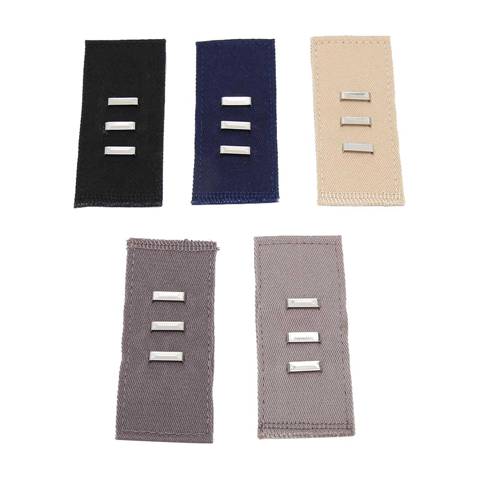 

5 шт. Эластичные удлинители талии Регулируемые Легкая установка Удлинитель пуговицы для брюк Удлинители пояса для мужчин женщин