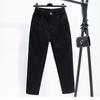 Spring and Summer Elastic Denim Casual Pants Women's Loose and Thin High-waisted White Nine-point Dad Pants Stylish Minimalist Five-pocket Pants