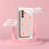 Pink Minimalist Floral Cherry Print Phone Case Suitable for  Galaxy S26 S25 S24 S23 Ultra  S22 Ultra S20 Ultra 56 A72 A73 5G