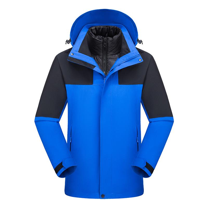 

Unisex Three-in-One Outdoor Windproof Waterproof Down Jacket for Mountaineering XXL