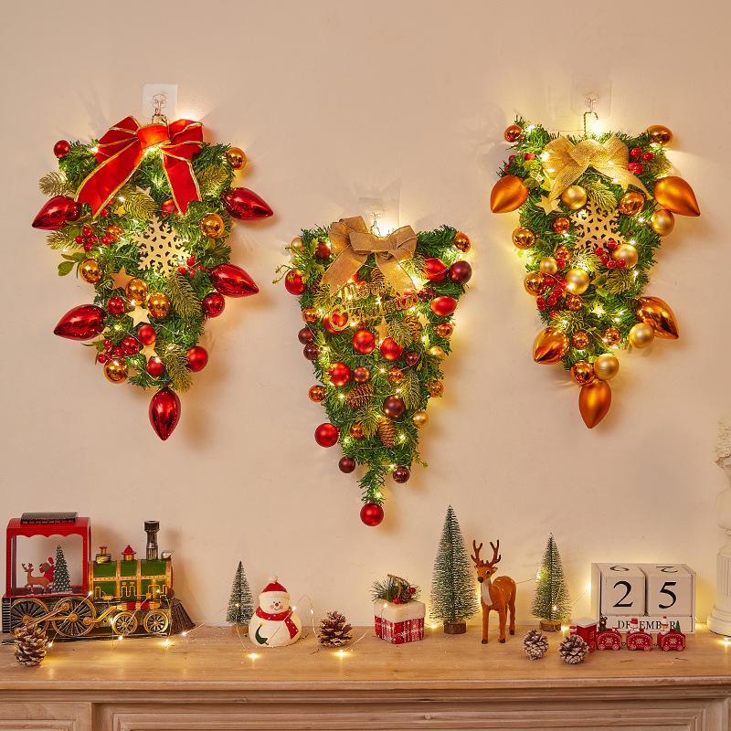 Christmas Door Wreath & Holiday Ornament for Festive Decor