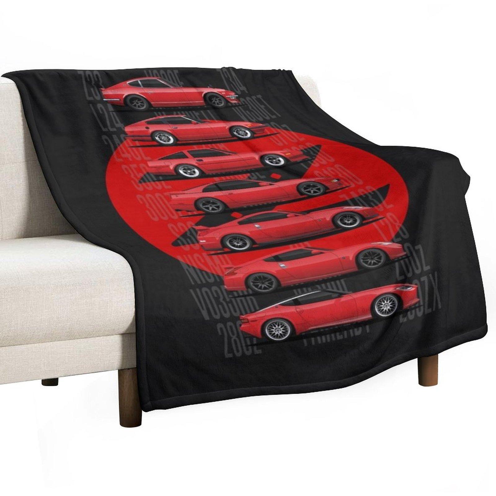 

Z Generations (Red) Throw Blanket blankets and throws Loose For Sofa Thin Bed Blankets 30x40in