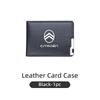 Litchi Texture Leather Driver License Holder For Citroen C4 C3 C5 C1 C2 Berlingo Celysee Cactus Picasso Aircross KR8