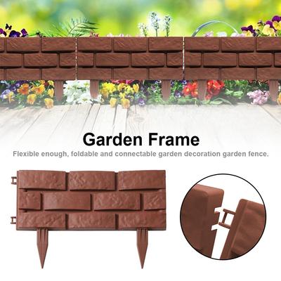 Garten Kunststoff Zaun Einfassung Dekorativer Lattenzaun Außenbarriere Blume Haustier Zäune Außen Heim Garten Landschaft Pflanze Rasenzaun