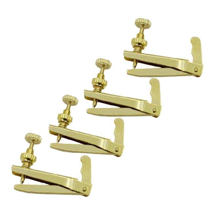 4 Peças Afinador Fino para Violino Ajustador de Cordas Metálico de Reposição Ajustador de Cordas de Fiddle Peças e Acessórios para Violino