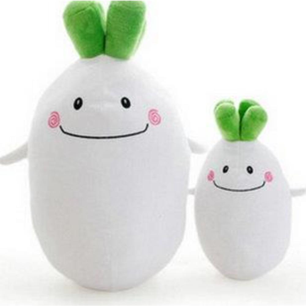 

Korean love radish throw pillow, white radish doll, cushion, creative vegetables, plush toys, gifts for girls 28cm