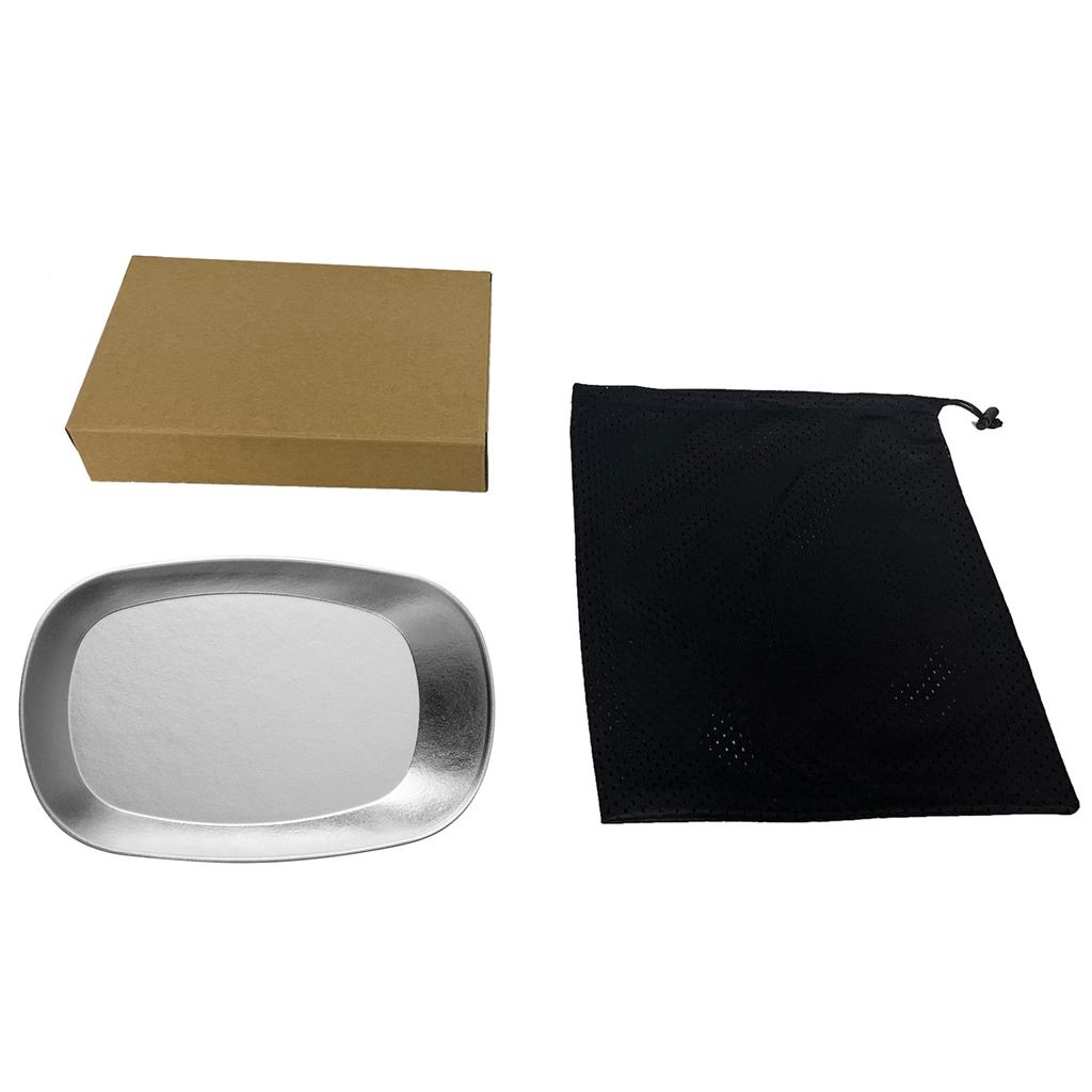 Titanium Plate Camping Plate BBQ Plate Fish Plate Ultra Lightweight Stackable and Portable Health Grade 106g Salad
