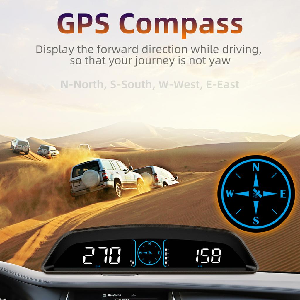 G2 G3 Car GPS HUD Speedometer Head Up Display HD Digital Screen Over Speed Alarm Speedometer Cars Electronic Accessories