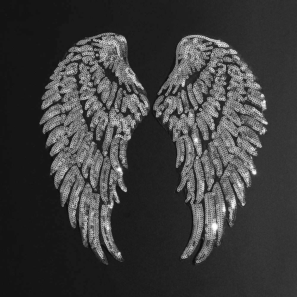 Dreamy Feather Wings Self Adhesive Clothes DIY Appliques Clothing Accessories Embroidered  Badges