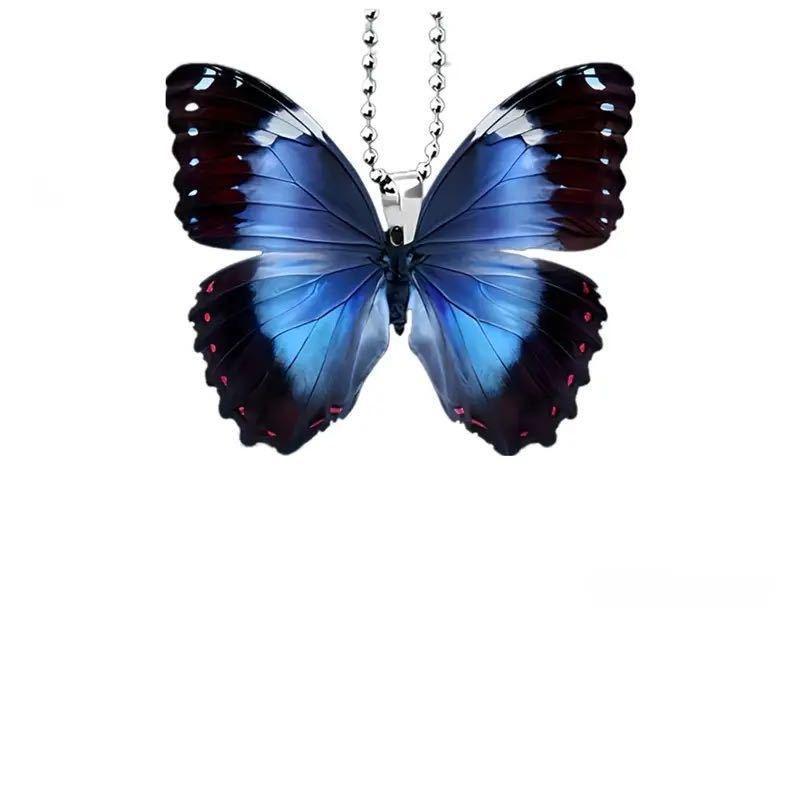 Butterfly Cartoon Colorful Acrylic Keychain And Car Decoration For Festive Celebrations