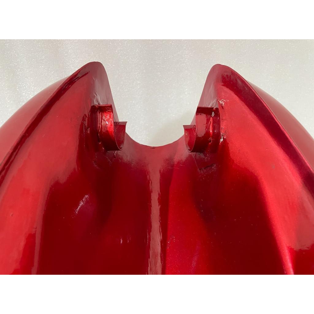 Honda SL350 SL 350 K1 1970 - 73 Cherry & White Steel Petrol Gas Tank +Monza Cap