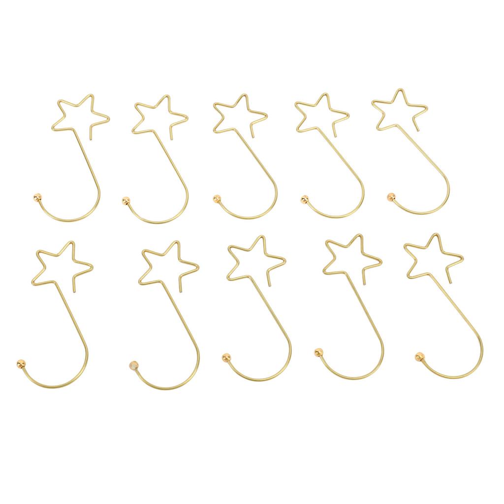 120pcs Star Shaped Christmas Tree Hooks Decoration Hangers Stainless Steel for Easter Halloween Party