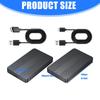 Portable 2.5inch SATAs Hard Drive Enclosure for SSDs HDDs No Screw Design ABS Construction