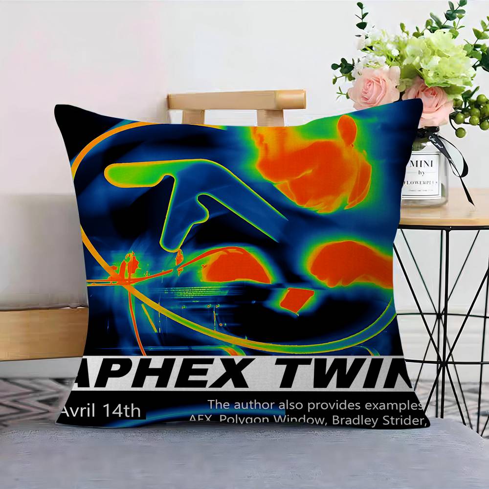 Singer AAphex TTwin Pillowcase Toon Gift Cushion Cover Bedroom Home Sofa Chair Seat Decor Pillow Case