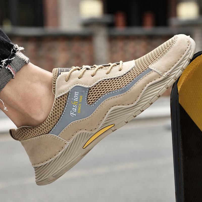 Новая мужская повседневная обувь с дышащей сеткой — фото 7