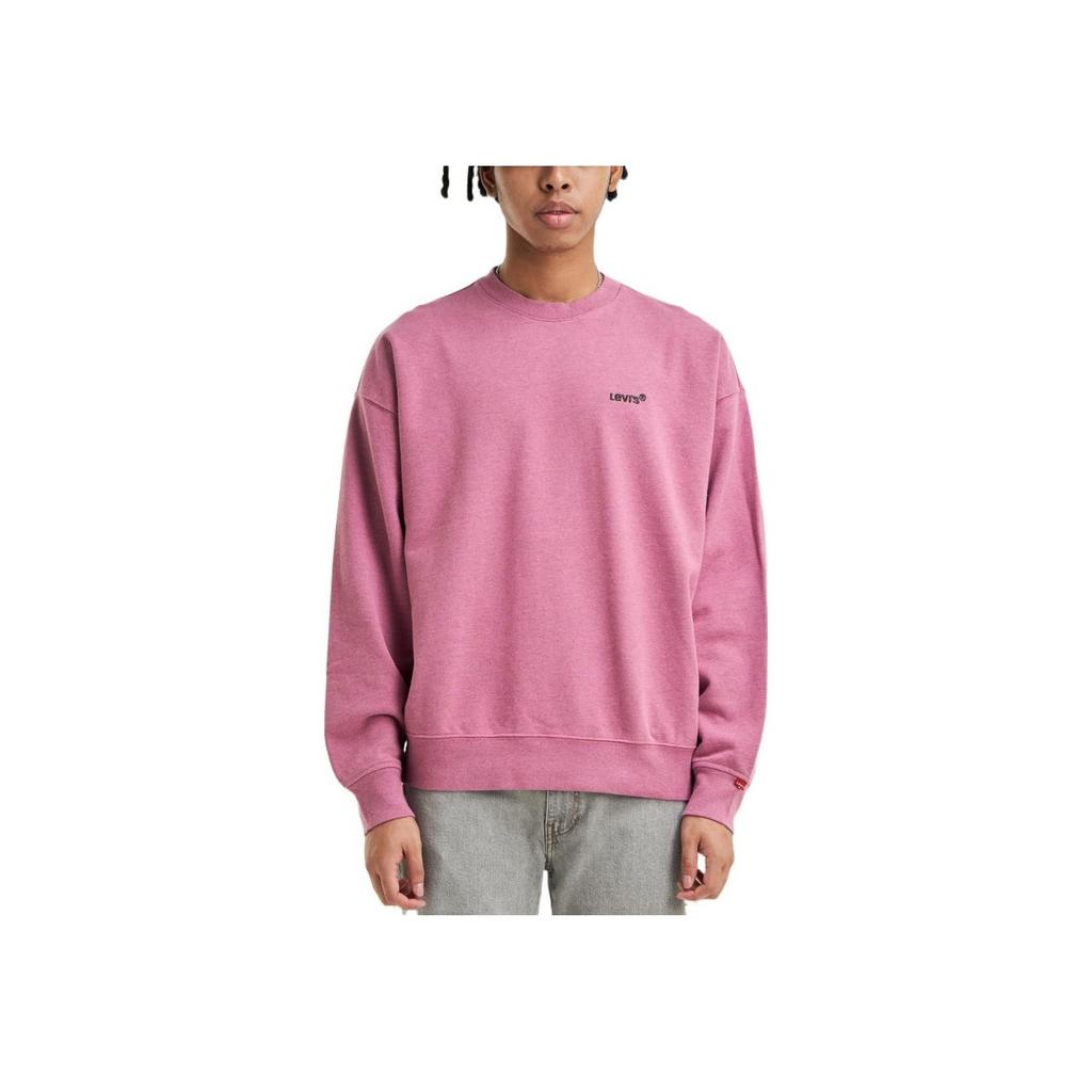 Levis FW22 Solid Logo Crew Neck Long Sleeve Sweatshirt Men sweatshirt Purple A0717-0028