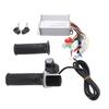 Electric Bike Controller Kit Brushless Motor Controller with Throttle Handle Grip Keys for Electric Scooter Modification