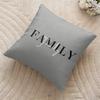 Simplicity Pattern Love Cushion Cover Silky Short Plush Invisible Zipper Dustproof Sofa Pillow Case For Home Decor
