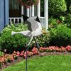 Seagull Windmill Garden Stake Outdoor Flying Bird Wind Spinner Plastic Seagull Animal Whirligig Ornament for Lawn Yard Decor