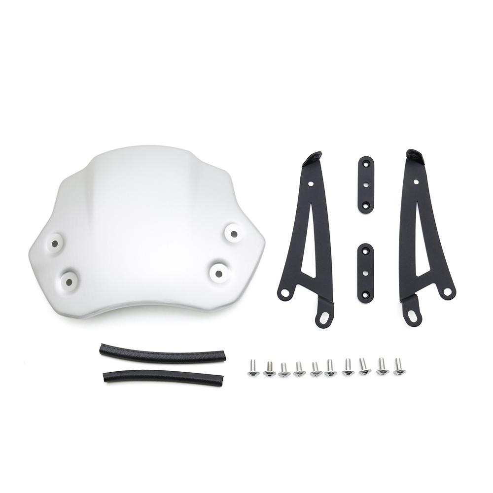 

For Scrambler 1200 X/XE/XC 2019-2025 1200XC 1200XE Motorcycle Aluminium Headlight Fairing Wind Deflectors Windshield Viser Visor серебряный