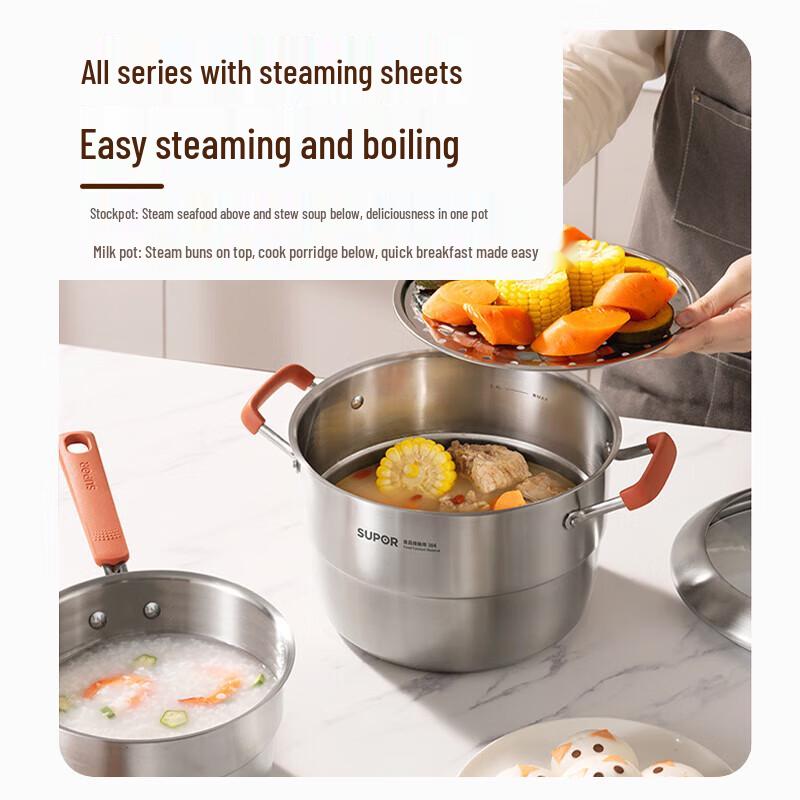 Supor 304 Stainless Steel Multi-Purpose Pot