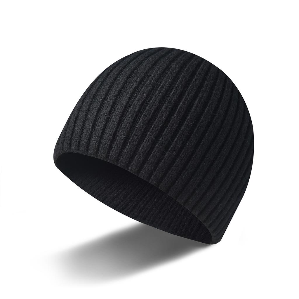 Autumn and winter men's and women's couples' wool hats, dome hats, solid-color men's hats, knitted hats, warm and trendy bald hats.