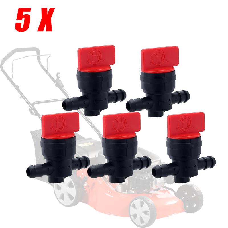 5 Stück 1/4" Kraftstoff Absperrventil für Kleinmotor Rasenmäher ATV Kraftstoffventil 698183 493960 698181 697947 9494768 5019H 5019K