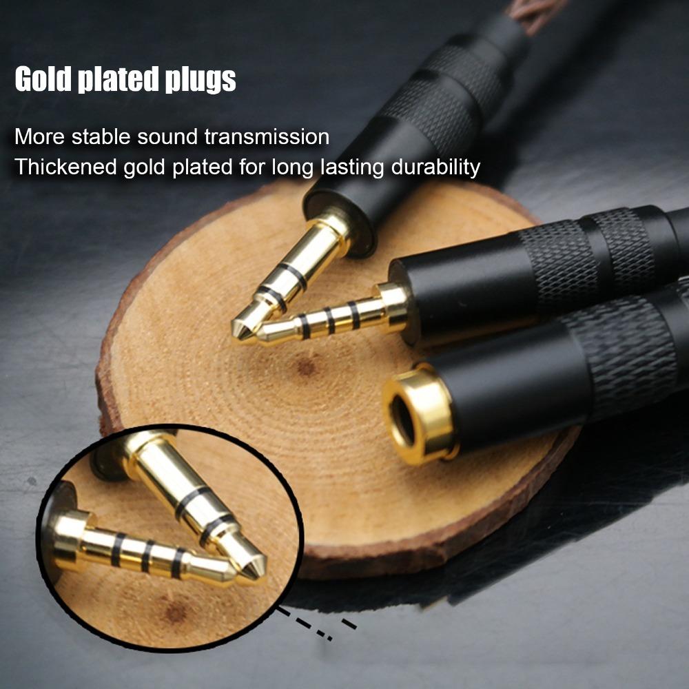 Plug and Play 4.4mm to 3.5mm Adapter Cable 8 Strands of Stranding Cable  For Music Players