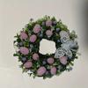 New Funny Easter Wreath with Colorful Eggs Spring Door Wall Acrylic Flat Print Decor