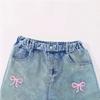 Girls' Jeans with Embroidered - Casual Denim Pants for Toddlers and Kids
