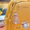Blue Transparent Cat Hair Gashapon Keychain Storage Capsule