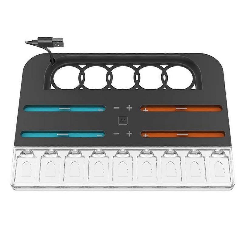 HBS-2804 For Nintendo Switch 2 Charging Dock 4 Joy-Con Controller Charger Base with RGB Light