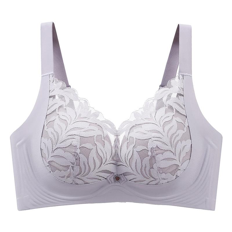 Large-sized Lingerie Women's Full-cup Ultra-thin Gathering Bra Breast Retraction and Anti-sagging Bra Push Up Bra