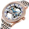 Top Brand Zircon Dial Skeleton Mechanical Men's Watches Waterproof Luxury Sport Automatic Male Wristwatch Relogio Masculino