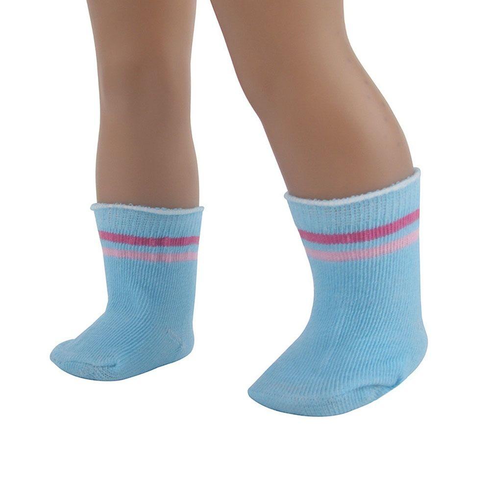 

Мини-кукольные спортивные чулки разноцветные миниатюрные игрушки одежда кукольные носки синий