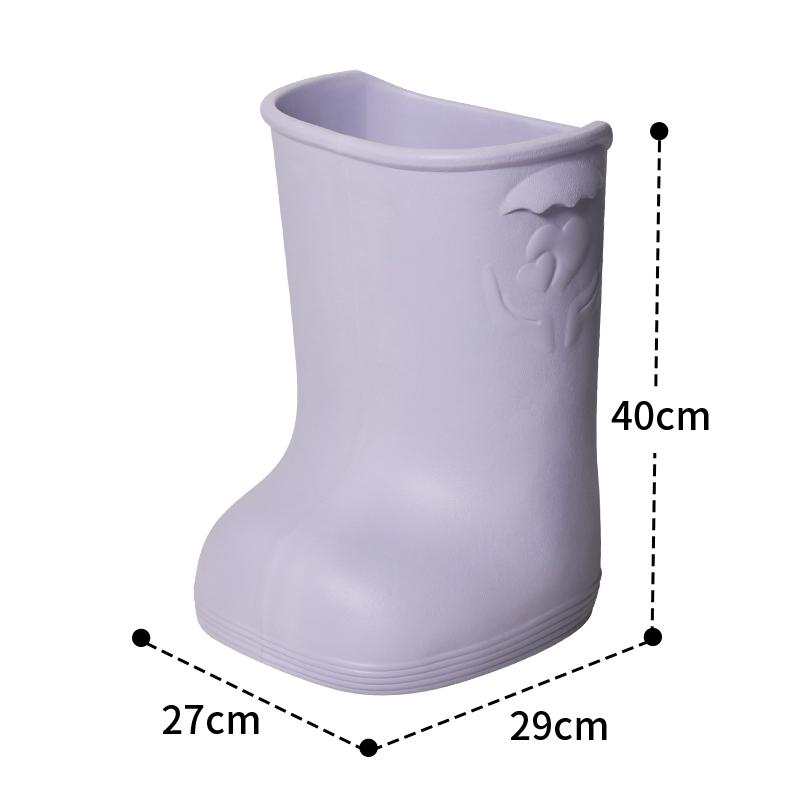 Kreativer Stiefel-förmiger Regenschirmständer, Stilvoller Eingangsbereich Regenaufbewahrungsbehälter, Rutschfester Boden Regen-Organizer für die Lobby